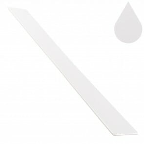Brilliant White Kestrel Square Chamfered End Cap 300mm 10mm or 18mm boards