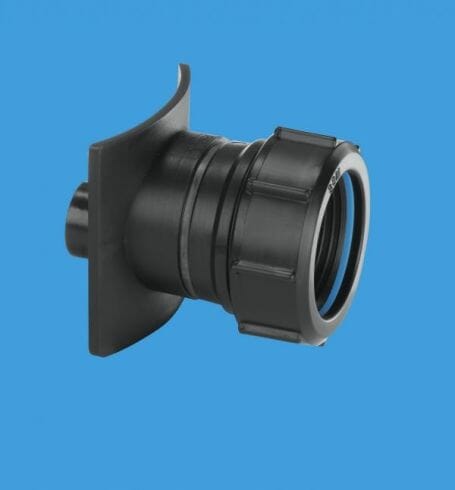 McAlpine BOSS110CAST-BL Two Piece Cast Iron Soil Pipe Boss Connector 110mm