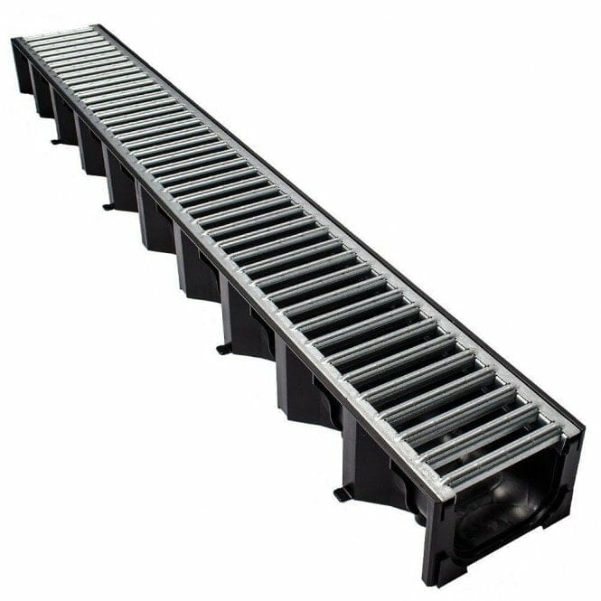 ACO 1000MM HexDrain High Strength Drainage Channel with Galvanized Steel Grating