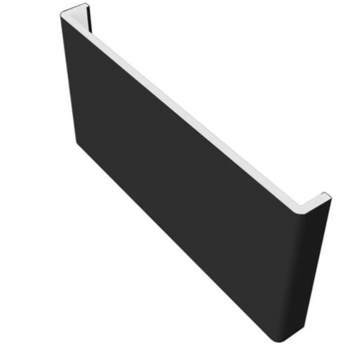 Black Flat Fascia Double Legged Universal Board 405mm x 5m x 9mm
