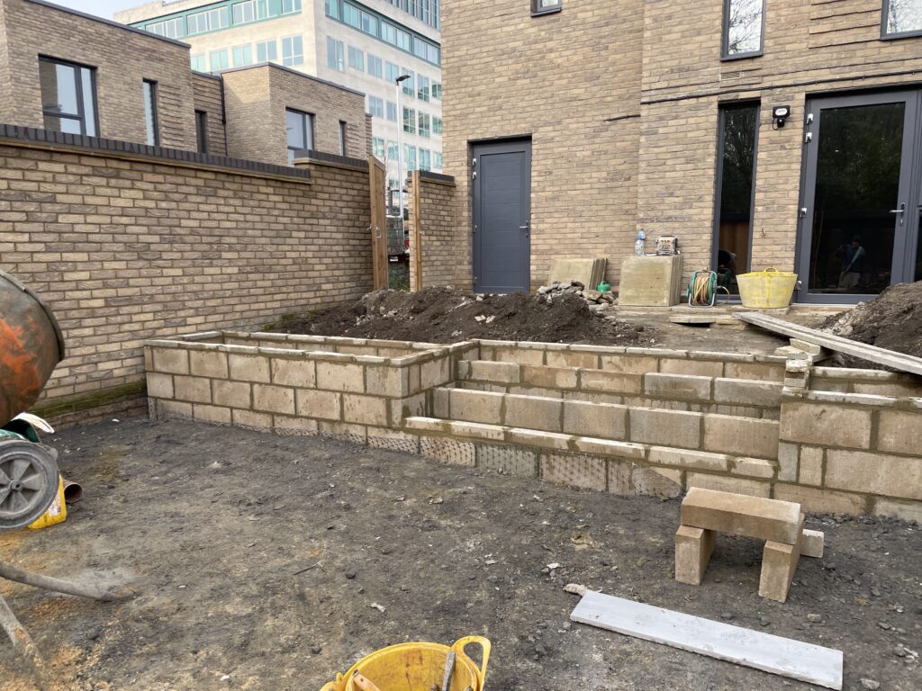 Steps are formed. The job is well on its way !!